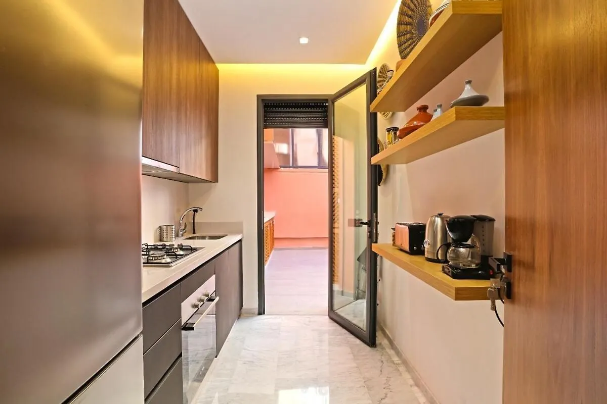 Apartmán Heart Of City 2Br 2Patios Fiber Ac Modern New Calm Marakéš Maroko