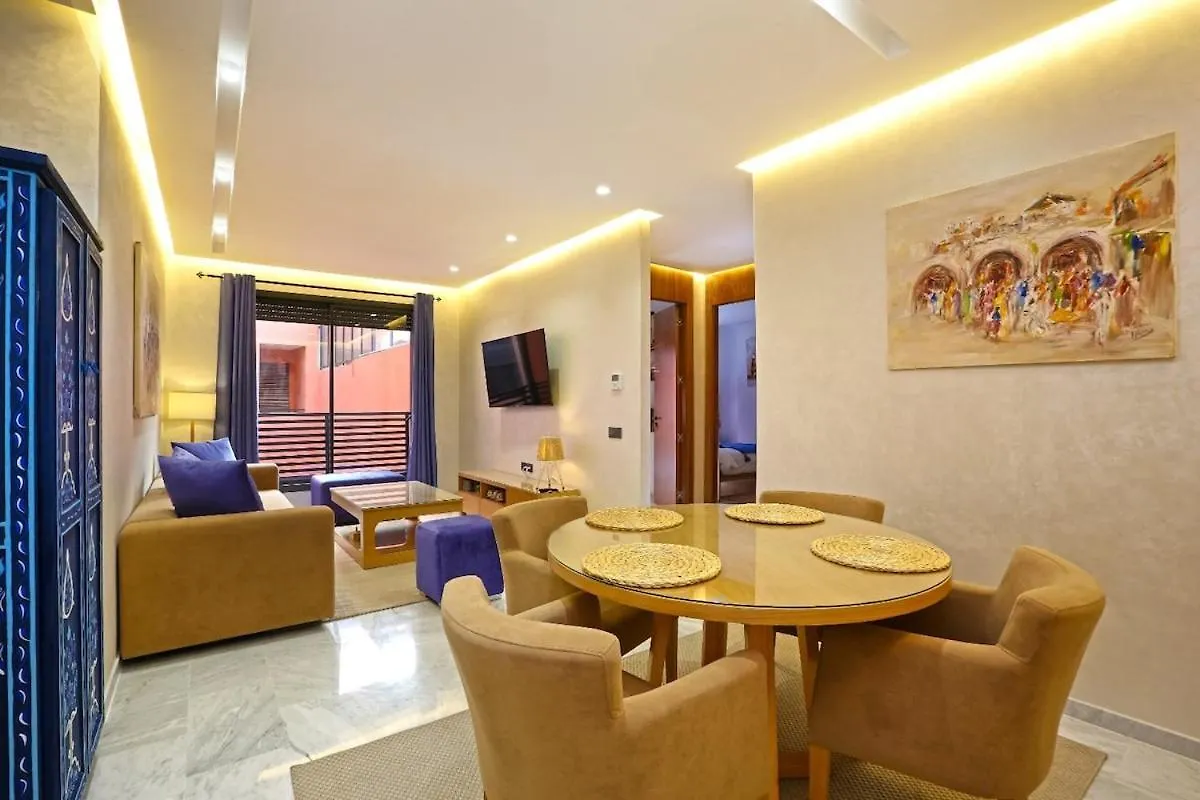 Heart Of City 2Br 2Patios Fiber Ac Modern New Calm Marakéš 0*,  Maroko