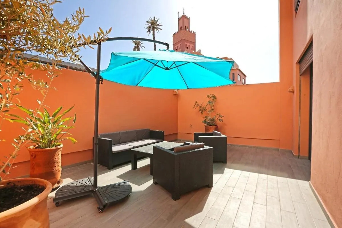 Heart Of City 2Br 2Patios Fiber Ac Modern New Calm Marakéš 0*,